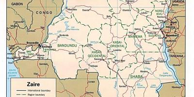 Заир Африка карта